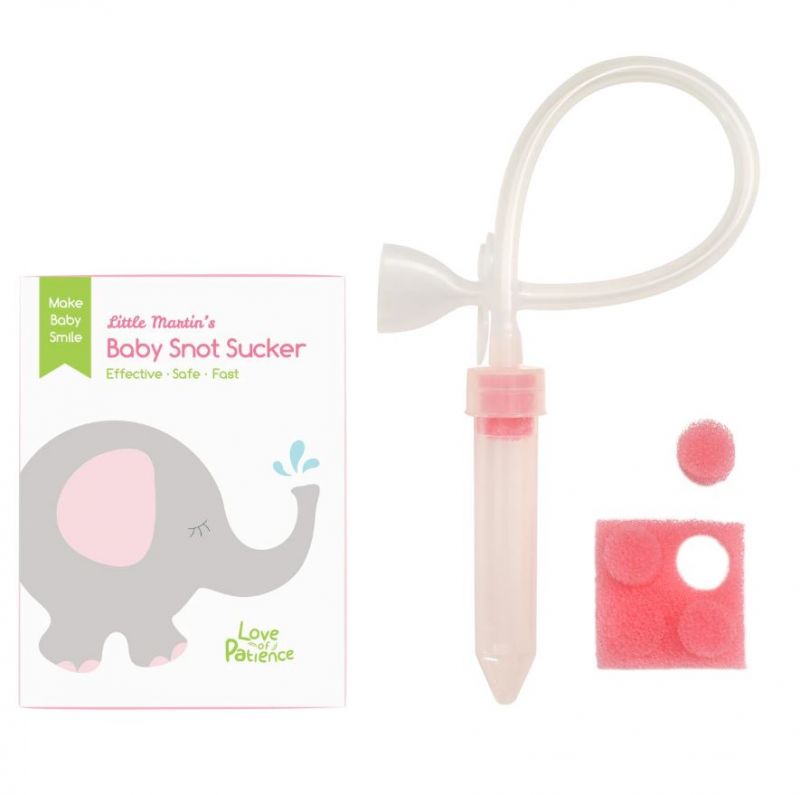 Little Martin's Reusable Snot Sucker for Newborn (Pink)