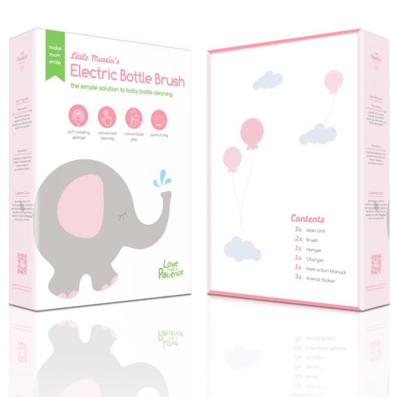 Little Martin's Electric Bottle Brush (Pink)