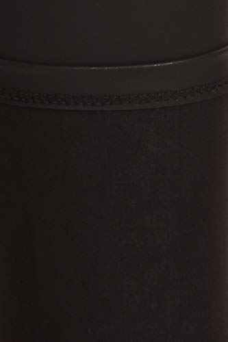 FXLD-Black-S Faux Leather High Waist Stretchy Leggings, Small