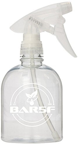 BAR5F Plastic Spray Bottle, 16 oz | Leak Proof, Empty, Clear, Trigger Handle