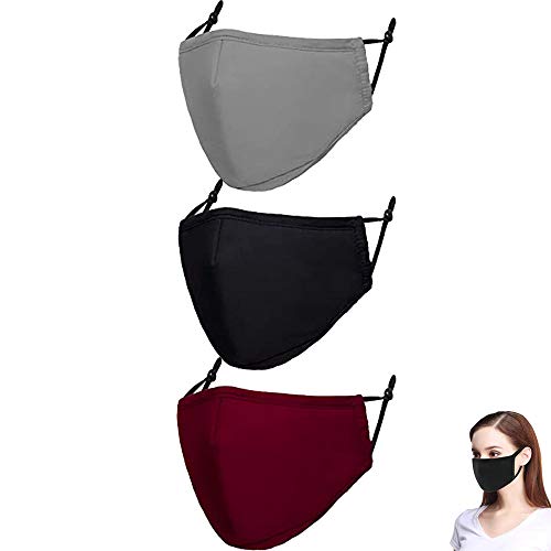 Xinber Cloth Face Mask, Cotton Masks Adjustable Face Mouth-Muffle