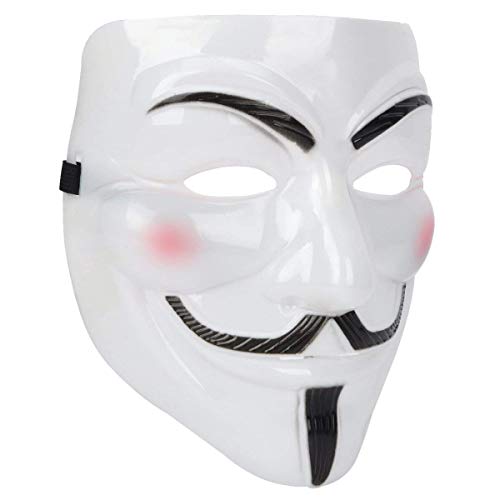 Miuion Guy Fawkes Mask -V for Vendetta, Anonymous Hacker Cosplay Party Mask