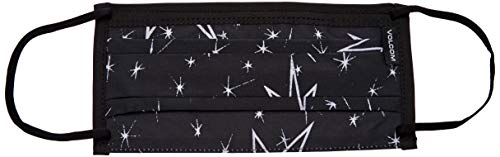 Volcom unisex adult Volcom Reusable Washable Face Mask Bandana, Black, One Size US