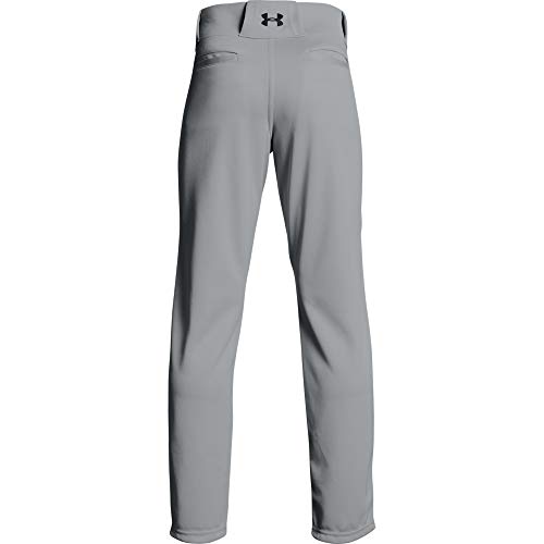 Under Armour Boys' Utility Relaxed Baseball Pants , Baseball Gray (080)/Black , Youth X-S