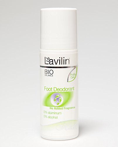 Lavilin Fragrance Free Natural Foot Roll On Deodorant, 2.7 Ounces