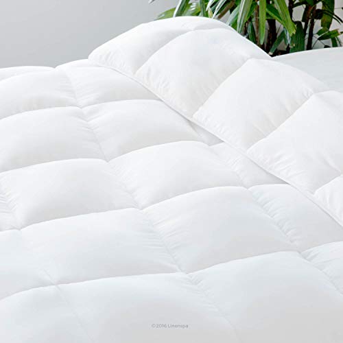 Linenspa All-Season White Down Alternative Quilted Comforter - Corner Duvet Tabs