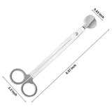 CHEFBEE Candle Wick Trimmer, Polished Stainless Steel Wick Clipper Cutter, Scissors