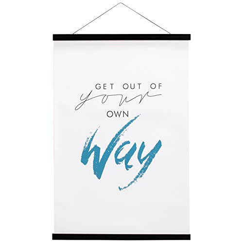 FALAMON Wood Magnetic Poster Frame Hanger, 9x12 9x11 9x13 Black Magnet Poster Hanger