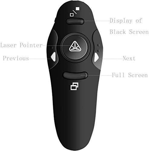 BEBONCOOL RF 2.4GHz Wireless Presenter Remote Presentation USB Control