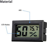 Veanic 4-Pack Mini Digital Electronic Temperature Humidity Meters Gauge Indoor Thermometer Hygrometer LCD Display Fahrenheit (℉) for Humidors, Greenhouse, Garden, Cellar, Fridge, Closet