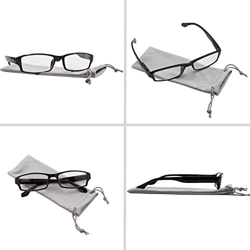 Reading Glasses -9501HP - 4 pk - 2 Black & 2 Tortoise -1.00