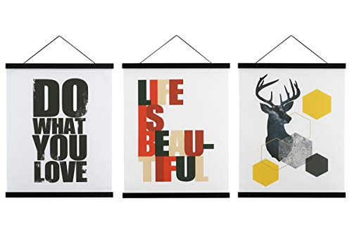 Ywlake Magnetic Poster Hanger, 9x12 9x14 9x17 Poster Frame Wood Wooden Magnet