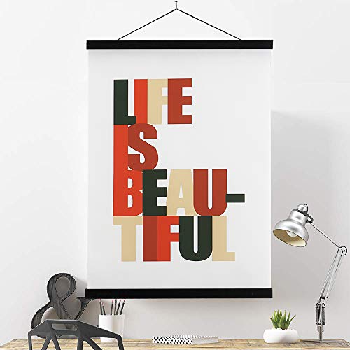 Ywlake Magnetic Poster Hanger, 9x12 9x14 9x17 Poster Frame Wood Wooden Magnet