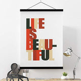 Ywlake Magnetic Poster Hanger, 9x12 9x14 9x17 Poster Frame Wood Wooden Magnet