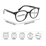 3 Pack Reading Glasses Spring Hinge Stylish Readers Black / Tortoise