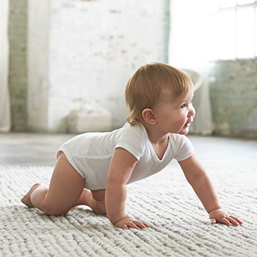 Gerber Baby 8-Pack Short Sleeve Onesies Bodysuits, Solid White, Preemie