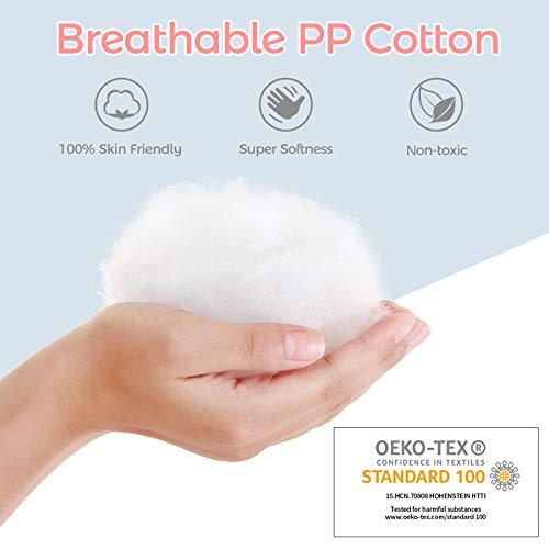 EIH Crib Bed Bumper,Soft Knotted Sides Protector Infant Cot Rails Newborn Gift