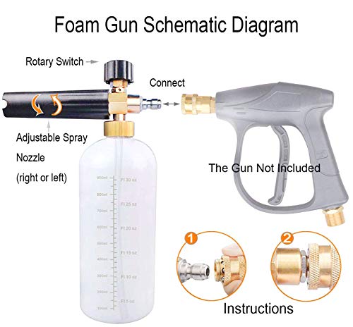 DUSICHIN SFL-001 Foam Cannon Snow Foam Lance Pressure Washer Jet Wash Quick