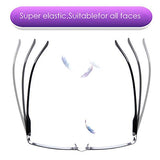 TERAISE 4PCS Fashion Anti-blue light Reading Glasses Men Women Computer Reader(0.0X)