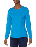 Hanes Women's Long Sleeve Tee, Deep Dive, Small