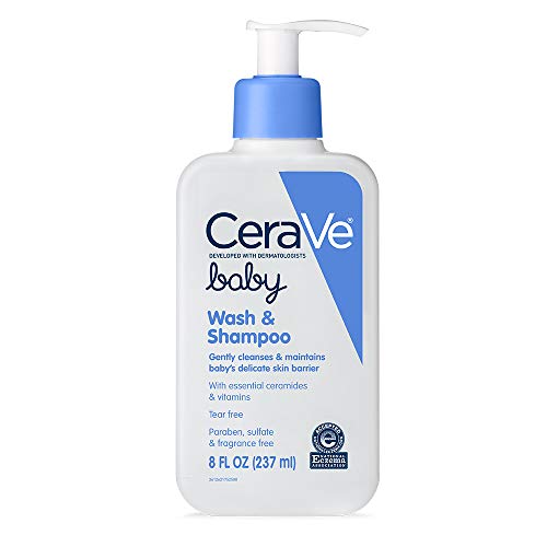 CeraVe Baby Wash & Shampoo | Fragrance, Paraben, & Sulfate Free Shampoo for Tear-Free