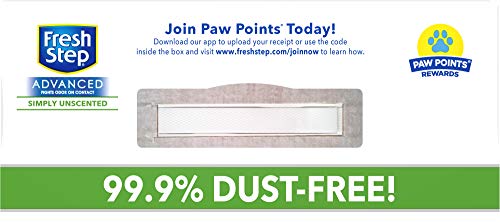 Fresh Step Advanced Simply Unscented Clumping Cat Litter, Recommended by Vets