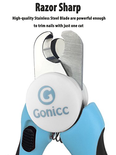 gonicc Dog & Cat Pets Nail Clippers and Trimmers - with Safety Guard