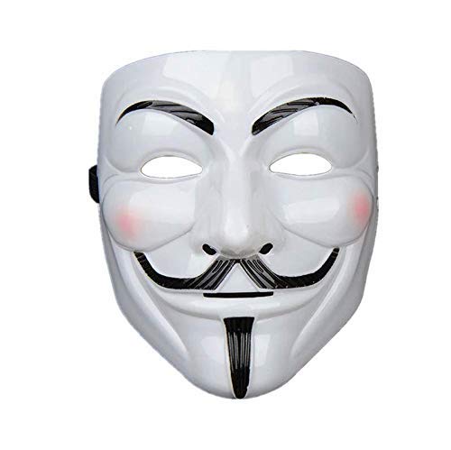 Miuion Guy Fawkes Mask -V for Vendetta, Anonymous Hacker Cosplay Party Mask