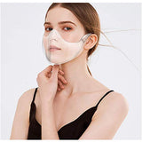 Transparent_Face_Mask, Clear Combine Plastic Reusable Clear Face Bandanas, Upgraded