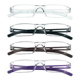 4 Pairs Reading Glasses, Blue Light Blocking Glasses, Computer Reading Glasses