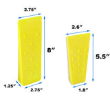 6 Pack Tree Felling Wedges with Spikes for Safe Tree Cutting – 3 Each of 8” and 5.5”