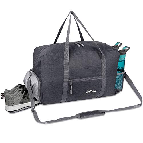 Sports Gym Bag with Wet Pocket & Shoes Compartment, Travel Duffel Bag