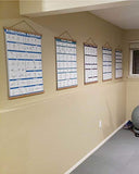 Magnetic Poster Frame Hanger, Natural Teak, Poster Hanger for Photos, Pictures