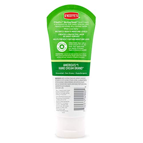O'Keeffe's Working Hands Hand Cream, 3 Oz Tube and Night Treatment Hand Cream