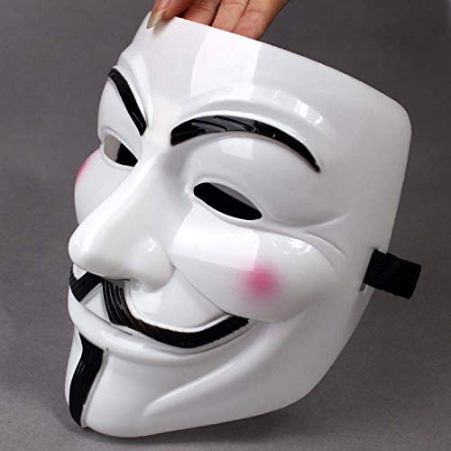 Miuion Guy Fawkes Mask -V for Vendetta, Anonymous Hacker Cosplay Party Mask