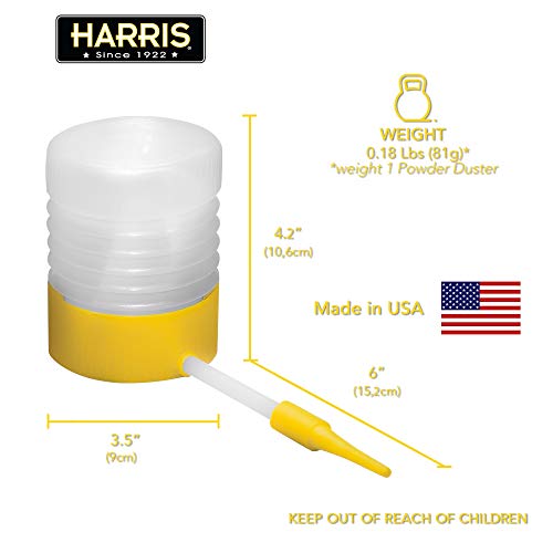 HARRIS Diatomaceous Earth Powder Duster with 6 Inch Extension Nozzle