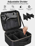 MONSTINA Makeup Train Cases Professional Travel Makeup Bag Cosmetic Cases
