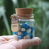 INFMETRY Capsule Letters Message in a Bottle (Dark Blue 25pcs)