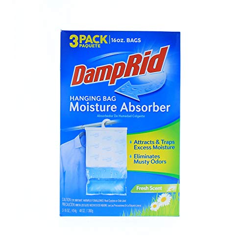 DampRid Fresh Scent Hanging Bag Absorber for Closets Traps Excess Moisture