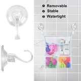 2PCS Wreath Hanger, Suction Cup Hooks with Key Lock, Heavy Duty Vacuum Wall Window