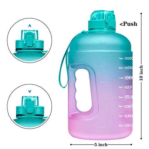Venture Pal Large Half Gallon/64oz Motivational Water Bottle
