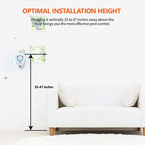 WahooArt Ultrasonic Pest Repeller, Newst Electronic Pest Repellent Plug in Indoor