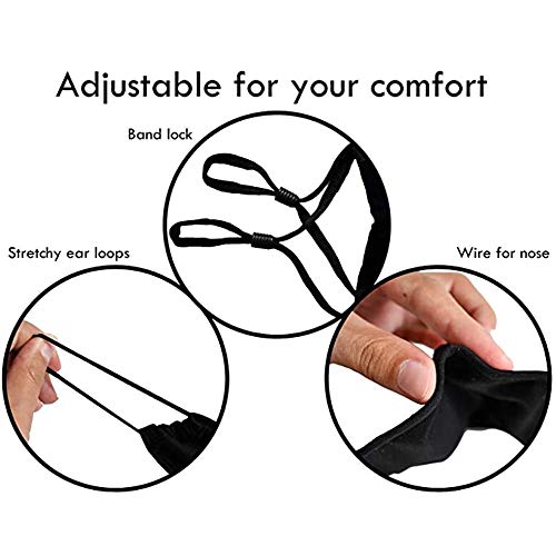 Xinber Cloth Face Mask, Cotton Masks Adjustable Face Mouth-Muffle