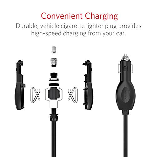 BESTEK 300W Power Inverter DC 12V to 110V AC Car Inverter with 4.2A Dual USB Car