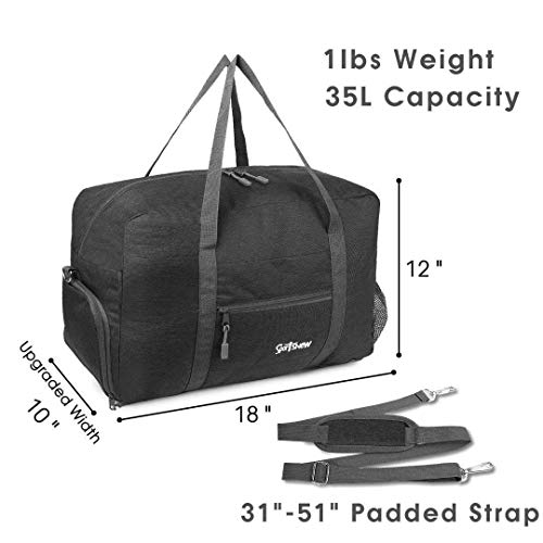 Sports Gym Bag with Wet Pocket & Shoes Compartment, Travel Duffel Bag