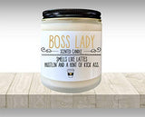 Boss Lady Scented Candle Lady Boss Like a Boss Lady Gift New Job Gift for Boss