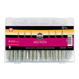 Sakura Pigma Micron Black Ink Multi-tip Set, 72 Pen Count