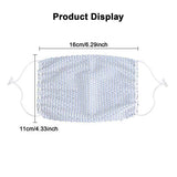 Sparkly Rhinestone Mesh Face Mask for Women Crystal Masquerade Face Masks