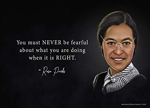 Black History Month Decorations (Set of 4 Powerful Black History Posters) Set