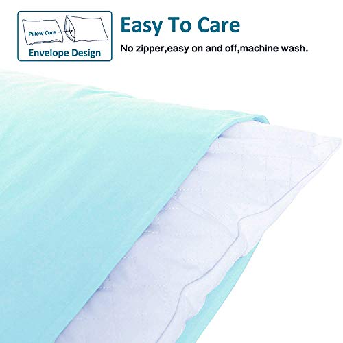 NTBAY Standard Pillowcases Set of 2, 100% Brushed Microfiber, Soft and Cozy, Wrinkle